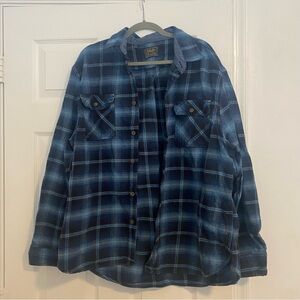 Jachs MFG Heritage Blue Flannel Shirt, Size XXL - Item 0072